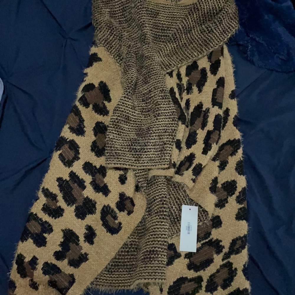 Leopard print cardigan